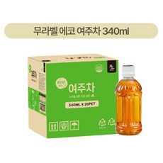 무라벨 에코 여주차, 340ml 20입, 1개, 20개입, 340ml