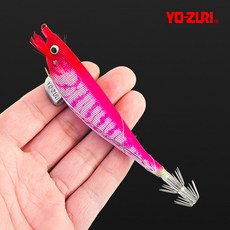 요즈리 삼봉에기 에비슷테 신형 KVRI 한치 쭈꾸미 갑오징어 에기, 1개, 14g, 레드 핑크