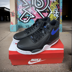 나이키 플라이트 레거시 미드 블랙 블루 검정 파랑 검파 남녀공용 농구화 운동화 스니커즈 패션화