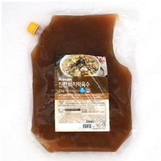 [체리쥬니] 대상 간편육수 바지락육수 물희석 파우치 2kg (0704-K-ETR) cha*570fw, 1개