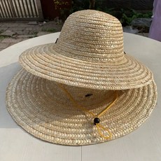 DFMEI 大草帽農民沙灘戶外遮陽夏防曬工地女大檐大沿男草帽子太陽農用帽
