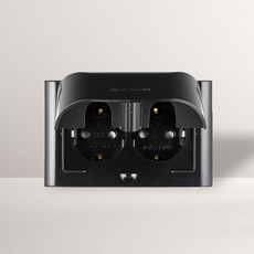 블랙콘센트 HLBATH 블랙 전기콘센트 가로형 덮개형 콘센트