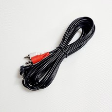 신길전자 3.5mm 2RCA 오디오 앰프 스피커 연결 케이블, 3M, 1개