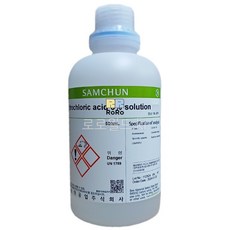 묽은 염산 5% (H1504) 500ml 시약 화공 약품