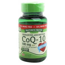 NATURE'S TRUTH 黑胡椒萃取輔酶Q10膠囊 100mg, 50顆, 1罐