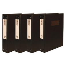 현풍 PVC 고주파 자료집 클리어화일 A4 100p, 흑색, 1개