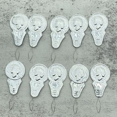 올트레이드 3중 매듭 튼튼한 효자핀 바늘 실끼우개 효자침, 10개, 실버