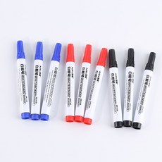 水性白板筆 可擦式環保彩色筆 畫板文具辦公用品, 1個, 藍-白板筆-1隻 NT335