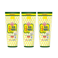오뚜기 1/2 하프 마요네즈, 3개, 525g