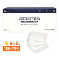 국산 일회용 덴탈 특대형마스크, 50개입, 1개, 특대형 화이트