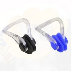 수영 코마개 실리콘 물막이 수중 보호 착용 코집게 훈련 연습용, 1개, 02수영코마개-블랙
