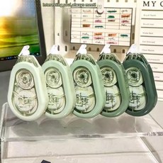대용량 중학생 고등학생 전용 수정테이프 부드러운 사용, 55시리즈 그린 랜덤 1개 8m, 1개, 1L