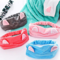 세안헤어밴드 고양이귀 세안 헤어밴드 세면밴드