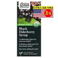 가이아허브 블랙 엘더베리 시럽 ( 89ml), 89ml, 3개