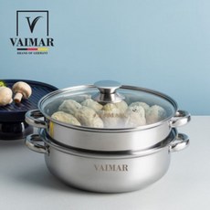 바이마르 인덕션 겸용 스텐 2단 전골 찜솥 28cm, 냄비/프라이팬 사이즈