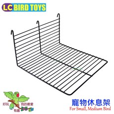 ＊來成鳥園＊寵物休息架/跳台/鳥籠/蜜袋鼯籠/鸚鵡 雀科 野鳥 蜜袋鼯 松鼠等寵物/增加籠子多層次空間, 1個, 黑色-單個, 黑色