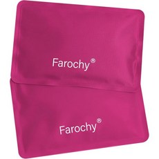 Farochy 재사용 가능 도시락용 아이스팩 - 2개입 소프트 아이스팩 쿨러 젤 아이스팩용 냉동팩 음식을 차갑거나 따뜻하게 유지, Farochy Rosy