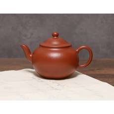 【樂陶軒】台灣現貨 笠帽原礦老朱泥茶壺 190cc, 1個