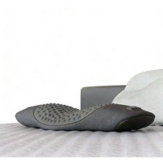 臺現 腰枕 床上 睡眠 護腰墊 腰椎枕 睡覺 腰部支撐 按摩 加熱 靠墊 腰託 按摩儀 男女通用 促睡眠, 加強款*震動按摩+恆灰溫熱敷.經典灰,59*30cm