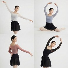 티나벨 성인 발레 커버업 워머 메쉬 요가복 필라테스복 발레복 상의