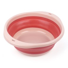 하영디자인 4.5리터 접이식 캠핑 설거지통 미니 수납 바스켓 야채 씻기통 애벌빨래통