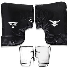 Swiss Mountain The Hot 機車防寒手把套 + EVA防水罩套組, 1個, 黑色