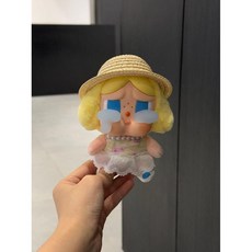 팝마트 크라이 베이비 키링 울보 인형 세트, 캘리포니아 신생아 흰색 세트, OP백