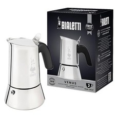 BIALeTTI 拜雷提 維納斯不鏽鋼摩卡壺 2杯份, 1個, 條子