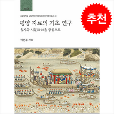 평양 자료의 기초 연구 + 쁘띠수첩 증정, 서울대학교출판문화원, 이은주