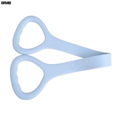 DFMEI 硅膠8字拉力器健身瑜伽八字拉力繩開肩練背拉力帶加厚高彈拉力器, 藍色20磅