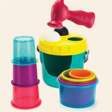 닐스 기린컵쌓기 소근육발달장난감, 1개