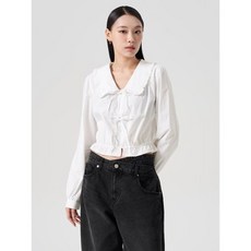 매장정품 에잇세컨즈 8SECONDS 코튼 블라우스 화이트 (324364EY11) 324364EY11 205987