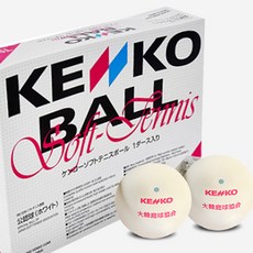 KENKO 연식 정구공 대한정구협회 공인구 소프트테니스 손재활운동, 1개