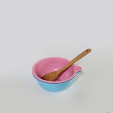 특바가지 소1호 프라스틱 쌀바가지 함박 양푼 볼, 핑크, 1개