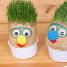 잔디 인형 키우기 귀여운 스머프 식물 잔디 머리 인형 반려 미니 세트 스프라우트 인테리어 학습용