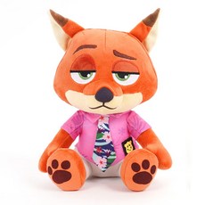 주토피아2 닉 시팅 인형 28cm 디즈니 캐릭터 여우, 1개, 혼합 1개, 혼합