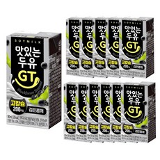 남양 맛있는 두유 GT 고칼슘 검은콩깨맛, 190ml, 12개