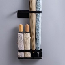 무타공 마그넷 업소용 우산보관함 사무실 구멍없는 가정용 카페 우산꽂이 27259EA 1(pc), 검정