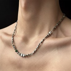 글루즈 남자 진주 비즈 목걸이