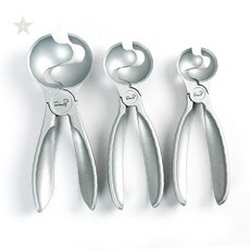 가정용 주방 디저트 아이스크림 퍼내기 도구 손잡이 달린 금속 스쿱 냉동 디저트, 1개, 소