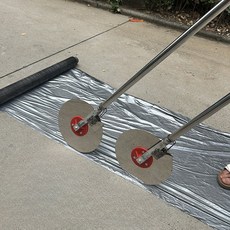 수동 지주형 농업 지면 멀칭 비닐 싱글롤러 필름 프레스, 1개