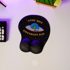 YAV RIPNDIP 中指貓 美國授權經銷 Same Shit Different Day 防滑滑鼠墊 個性桌面必備, 1個