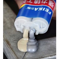 파이프 누수 에폭시 내열성 용접 접착제 금속 구멍 수리 보수제 초강력 합금용 1. 1개입(도구 세트 포함), 2. 1팩 무료 공구봉투