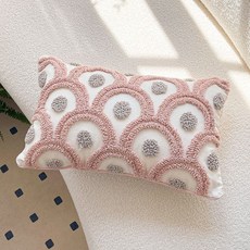 臺南出貨 ins北歐花朵刺繡抱枕套 民宿客廳沙發靠背床頭靠墊