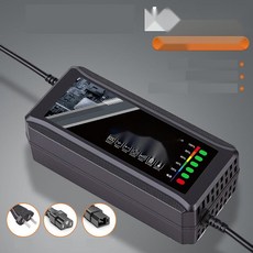 자동차 배터리 충전기 스마트 오토바이 밧데리 자동 차단, 35. 32D 48V12AH 3구 T형