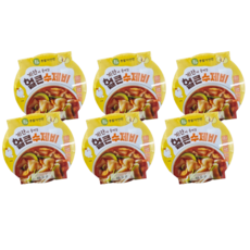 이가자연면 계란이 들어간 얼큰수제비, 6개, 193.5g