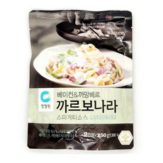 2팩4인분 250g 청정원 X 까르보나라 스파게티소스 1(PC) 54132 EA