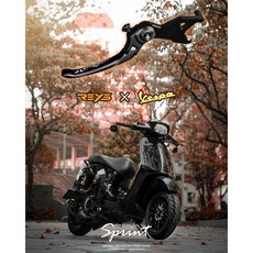 REYS 拉桿 偉士牌 Vespa Sprint 標準版 競速版 手煞車 煞車拉桿, 1個, 競技短版,紅色