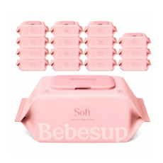 베베숲 소프트 아기물티슈 80매 x 20팩, 315g, 80개입, 20개
