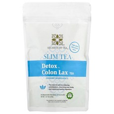 시크릿 오브 티 슬림 티 Detox Colon Lax 티 무표백 티백 20개 41g(1.47oz) SCS-00612, Secrets Tea 슬림 티 Detox Colon L